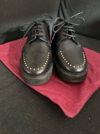 Zapatos Lottusse tipo Blucher Piel Vacuno Negro