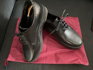 Zapatos Lottusse tipo Blucher Piel Vacuno Negro