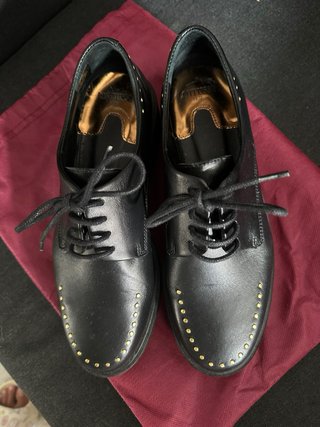 Zapatos Lottusse tipo Blucher Piel Vacuno Negro