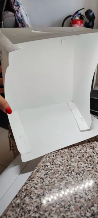 Caixa de fotografia com luzes LED