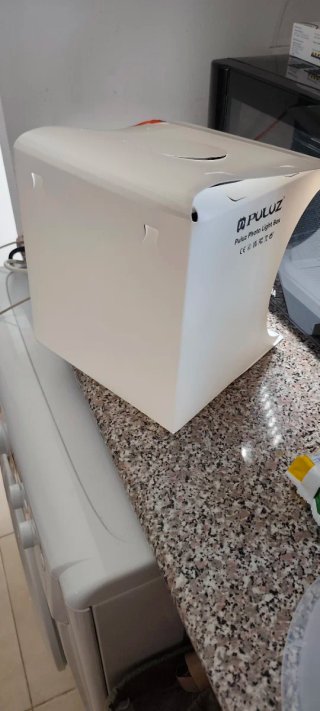 Caixa de fotografia com luzes LED