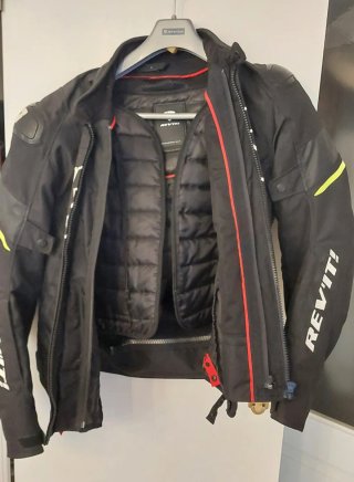 Chaqueta Moto Rev'it Negra y Amarilla