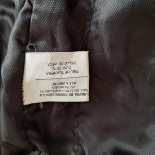 Chaquetón de cuero Cortefiel caballero Talla M