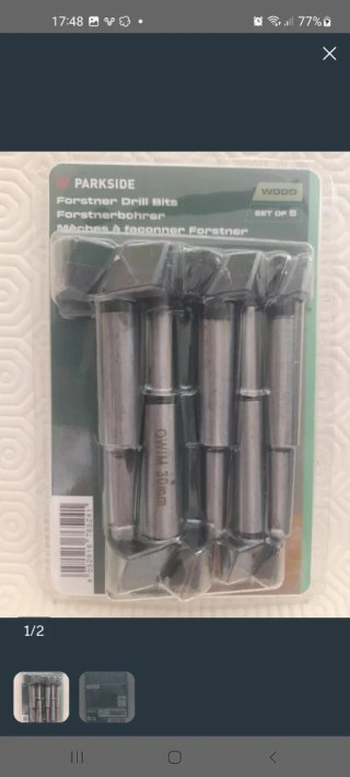 Set 5 Brocas Forstner Parkside para Madera
