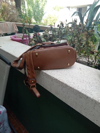 Mochila Marrón Cuero
