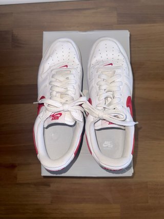 Nike Air Force 1 Blancas Rojas 41