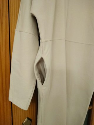 Vestido Sudadera Beige Talla S( da talla)