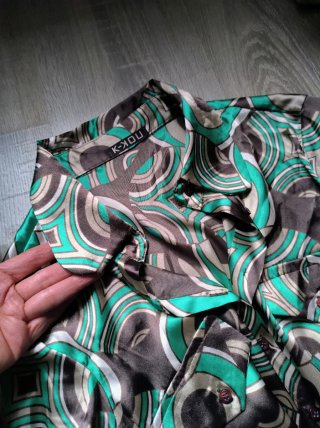 Vestido retro K-KOU estampado