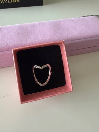 Anillo Corazón acero