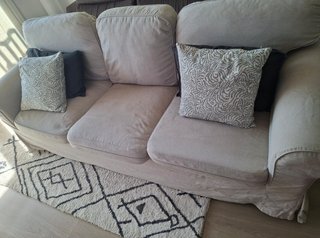 Sofá Ektorp 3 plazas Ikea beige