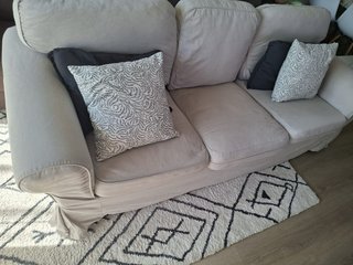 Sofá Ektorp 3 plazas Ikea beige
