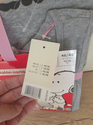 Pijama Peanuts Snoopy Talla L
