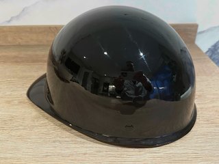 Casco Moto Negro Estilo Baseball