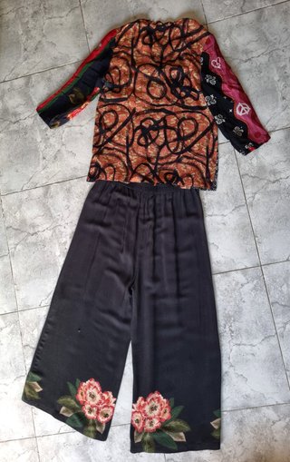 Conjunto Desigual Talla L Blusa y Pantalón