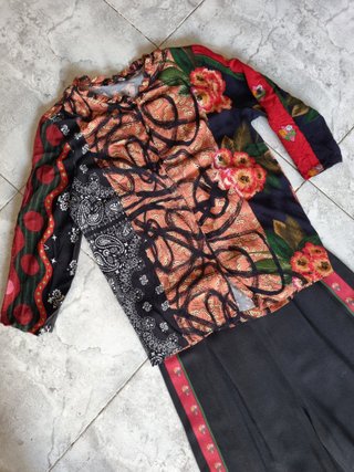 Conjunto Desigual Talla L Blusa y Pantalón