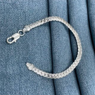 Pulsera Cadena Cubana Premium Plata Sello 925