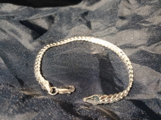 Pulsera Cadena Cubana Premium Plata Sello 925