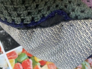 Cuscini antichi in tessuto patchwork