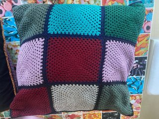 Cuscini antichi in tessuto patchwork