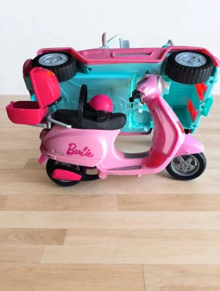 Lotto Barbie Mattel: Jeep, Scooter, Bambola