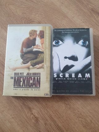 Películas VHS: The Mexican y Scream