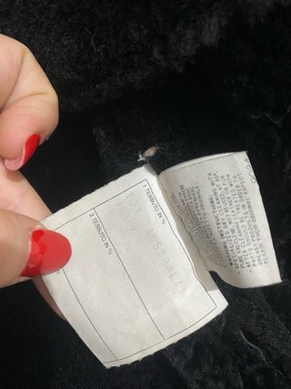 Cappotto ecopelliccia vintage nero 46 XL vintage