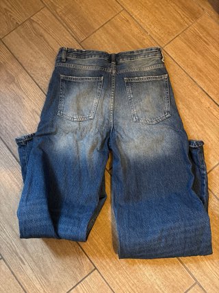 Vaqueros anchos azules