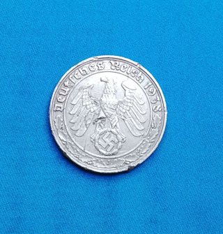 Moneda 50 Reichpfennig 1938 J- III reich Alemania