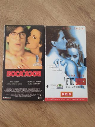 2 Películas VHS: Boca a Boca / Instinto Básico