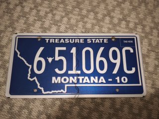Matrícula Montana USA