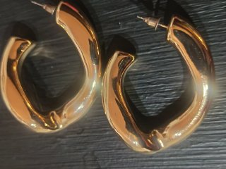 Aros Acero Inoxidable Dorados