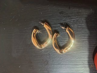 Aros Acero Inoxidable Dorados