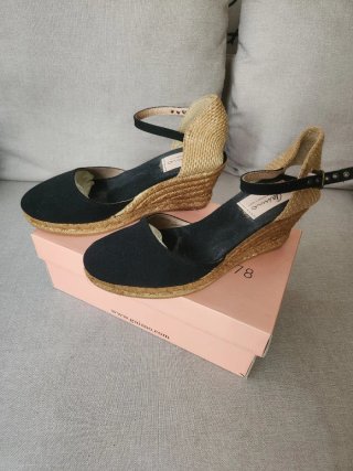 Gaimo Cuña Esparto Negro y Beige