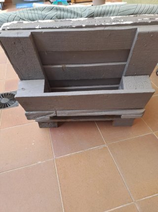 Asiento individual palet tela