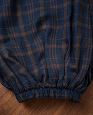 Pantalón bombacho de cuadros zara