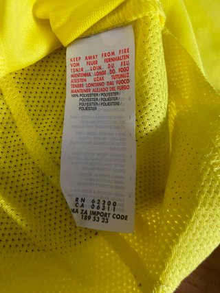 Camiseta Villarreal Manga Larga Amarilla Talla L