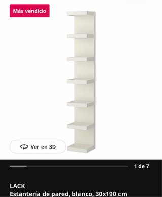 2 Estanterías IKEA LACK Blancas