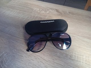 Gafas de sol Carrera Aviador Negro Marrón