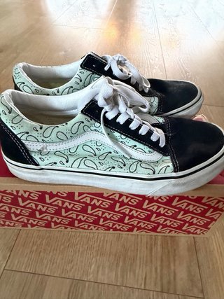 Zapatillas Vans Old Skool Verde y Negro