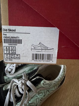 Zapatillas Vans Old Skool Verde y Negro