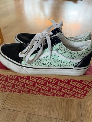 Zapatillas Vans Old Skool Verde y Negro