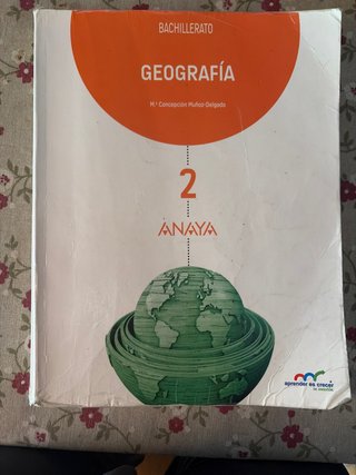 Libro de geografía de 2º de bachillerato