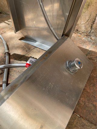 Lavamanos de pie acero inoxidable a pedal