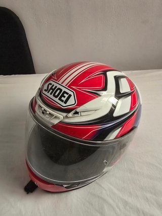 Casco Integral SHOEI Rojo Blanco