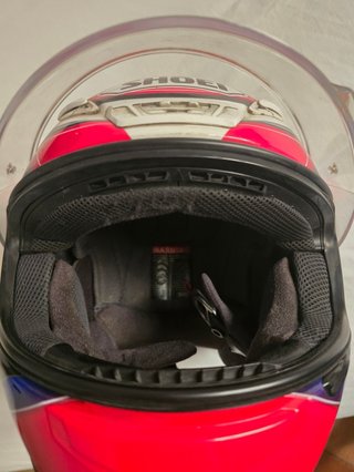 Casco Integral SHOEI Rojo Blanco