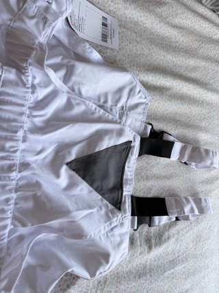Mono de trabajo Stenso blanco y gris