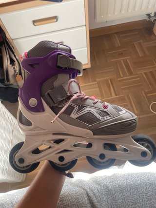 Patines en línea Oxelo morados y grises