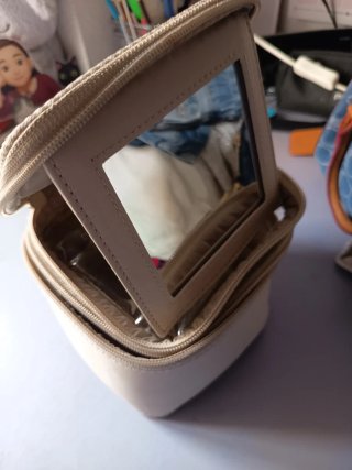 Neceser Beige con Espejo