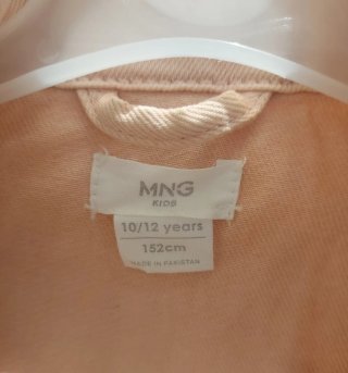 Cazadora vaquera rosa Mango niña T10