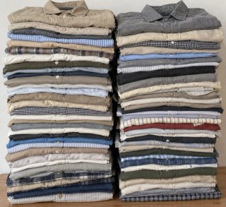 Lote 80 camisas hombre